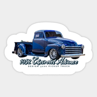 1952 Chevrolet Advance Design 3100 pickup truck Sticker